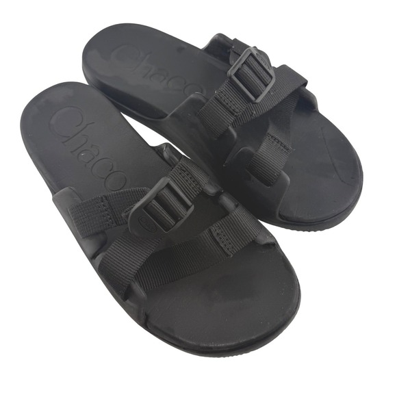 Chaco Other - Chaco Chillos Slides Kids Size K4 Black Adjustable Strap Lightweight Sandals